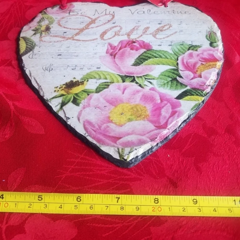 Valentine Slate Heart Wall Decor